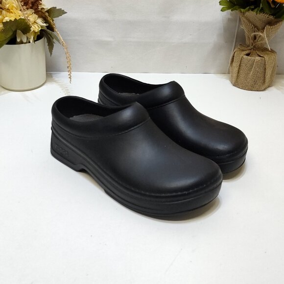 Klogs Springfield Black Slip-On Clogs US 8 Slip-Resistant Sole Orthotic-Friendly - Picture 1 of 10